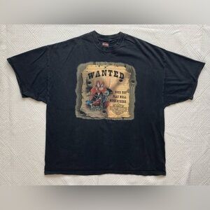 Harley Davidson Looney Tunes “ Wanted does not play well with others” shirt